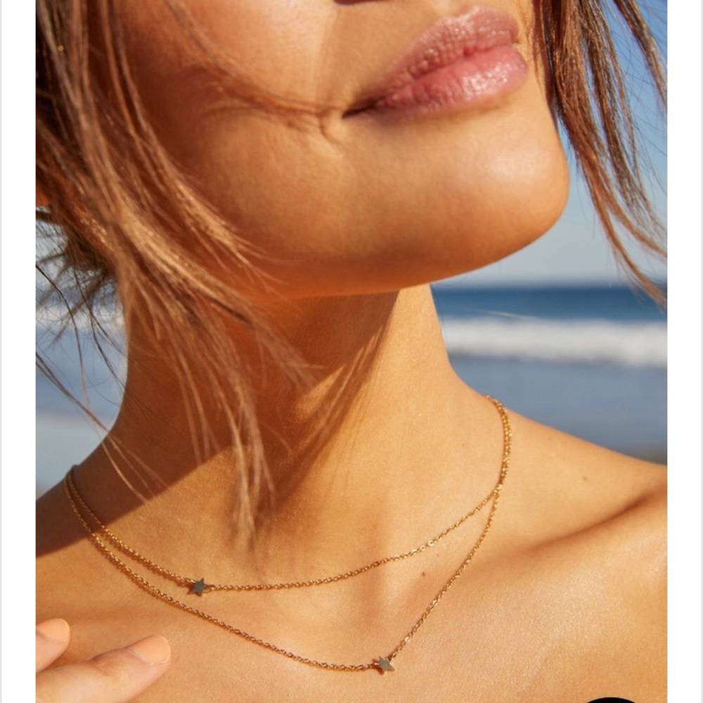 Jennifer Zeuner Double Star Necklace